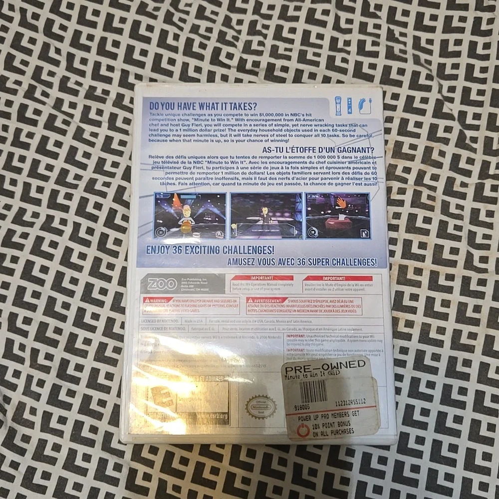 Wii Minute To Win It Game
